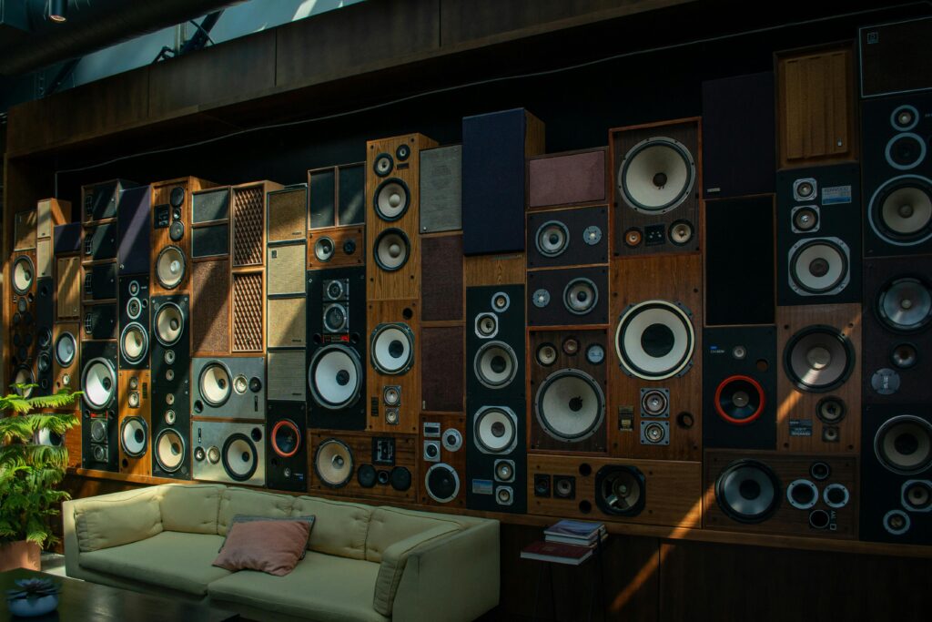 audiophile headphones listening session